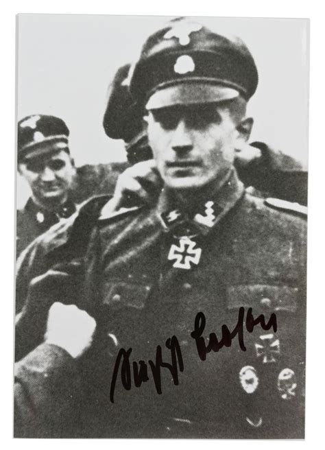 Worldwarcollectibles Postcard With Signature Of Waffen Ss Kc