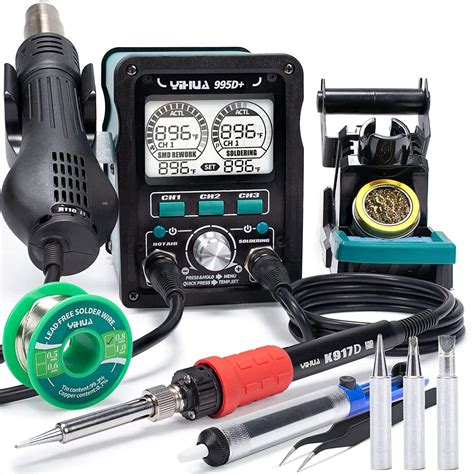 Snapklik YIHUA 995D EVO Soldering Hot Air Station Kit 2 IN 1