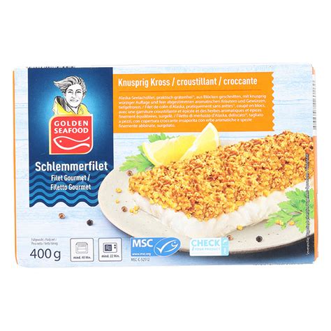 Golden Seafood Msc Schlemmerfilet Bordelaise Extra Knusprig Aldi Now