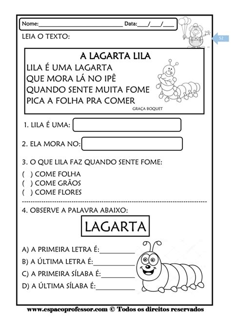 Atividades Leitura E Compreens O De Textos Para O Fundamental