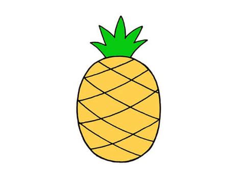 Pineapple Drawing & Sketches for Kids - Kids Art & Craft