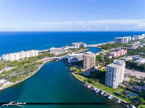 Boca Raton Florida Aerial from Park Lake and Inlet | Royal Stock Photo