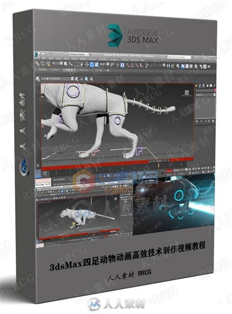 3dsmax四足动物动画高效技术制作视频教程 Cg素材岛