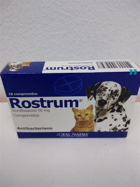 ROSTRUM TABLETA ORAL 50MG CAJA X 10 UND ANTIBACTERIANO MiFarpet