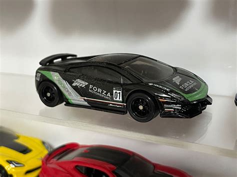 Hot Wheels Lamborghini Gallardo LP 570 4 Superleggera Forza Motorsport Black With Rubber Tyres