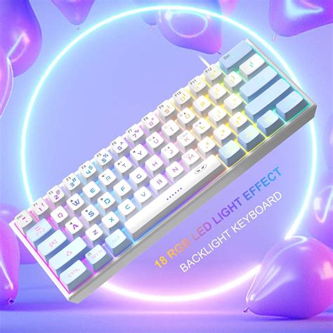 Magegee Mini Gaming Keyboard Rgb Backlit Key Ultra Compact