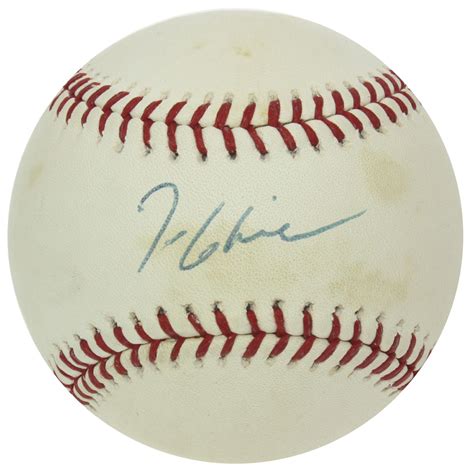 Tom Glavine Autographed Official Major League Baseball - PSA/DNA ...