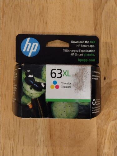 Hp 63xl Tri Color High Yield Original Ink Cartridge F6u63an Exp 2023 889296267416 Ebay