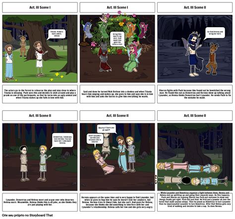 Midsummer Nights Dream Storyboard By 323cecaf