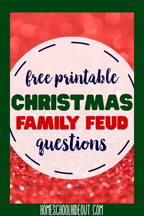 Holiday Family Feud Questions And Answers Feud Trivia Regard