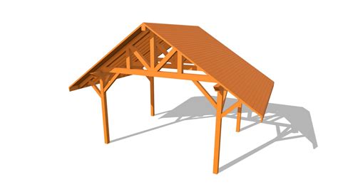 Custom Thick Timber Toledo Wood Pavilion 3d Model By Conceptual