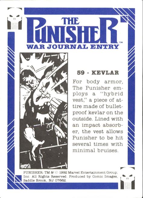 Comic Images The Punisher Guts And Gunpowder Kevlar Nm Mt