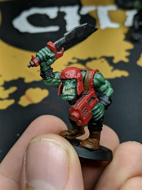 My first of many orks! First of many posts! Starting the hobby, looking ...