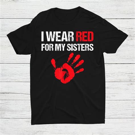 I Wear Red For My Sisters Shirt Teeuni