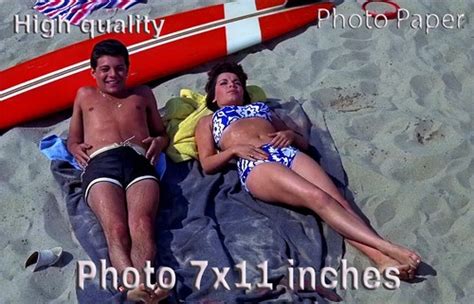 Annette Funicello Frankie Avalon Bikini Beach PHOTO X Inches EBay