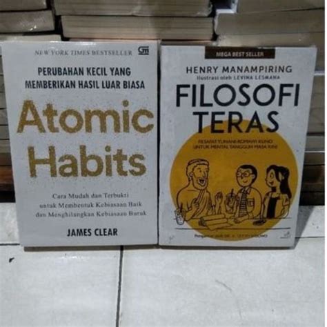 Jual Paket Buku Atomic Habits Filosofi Teras Shopee Indonesia