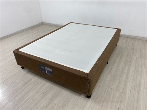 Base Cama de Casal Box Castor Class Marrom Escura Já Vendeu