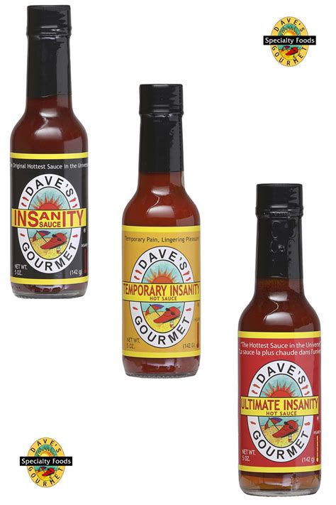 Dave S Gourmet Insanity Hot Sauces