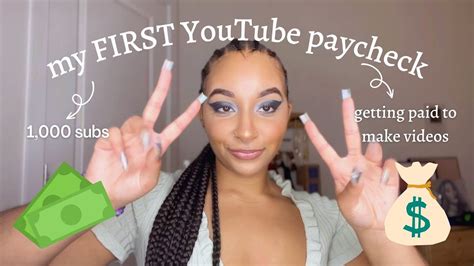 My First Youtube Paycheck How Much I Made With Subscribers