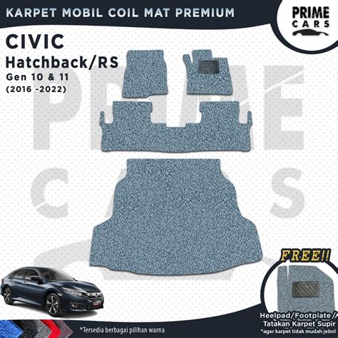 Jual Karpet Mobil Coil Mat Honda CIVIC Hatchback RS Turbo Full