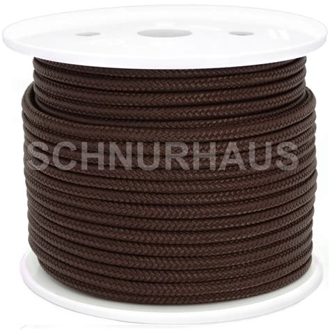 3mm PP 150daN PP Schnur 50m max 2 Teillängen Spule braun