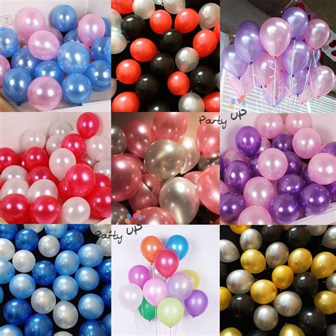 Jual Paket Latex Balon Latex Metalik Isi 30pcs 12inc Shopee Indonesia