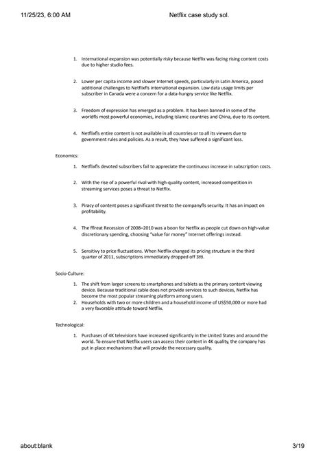 Netflix Case Study Strategic Management 6