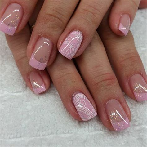 Pin Von Amanda Craner Auf Nails French Nails French N Gel Rosa Und