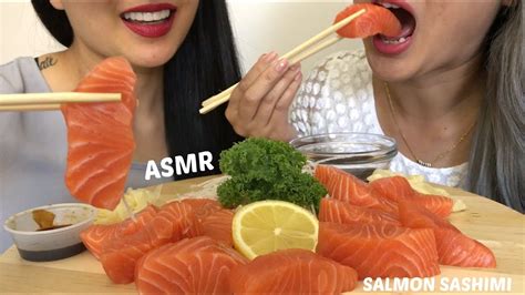 Salmon Sashimi No Talking Asmr Eating Sound N E Lets Eat Youtube