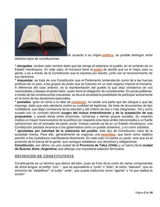 Definiciones de términos derecho constitucional PDF