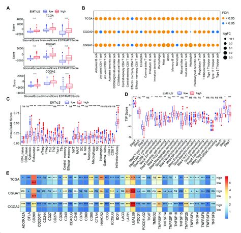 A The Estimate Algorithm Calculates The Degree Of Tumor Immune