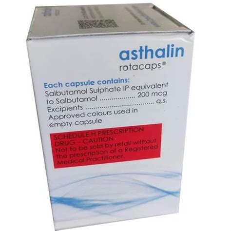 Asthalin Salbutamol Sulphate Rotacap 60 Capsules At ₹ 99pack In