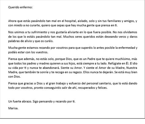 Palabras de aliento Cómo escribir una carta para animar a un enfermo