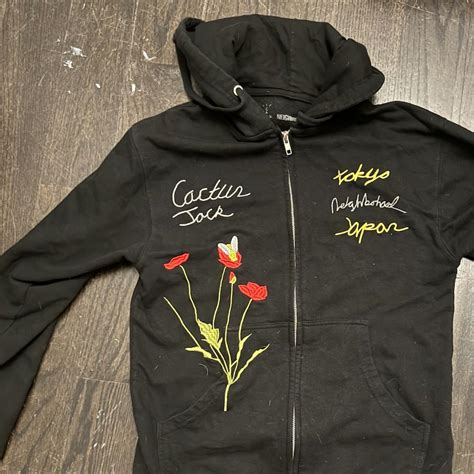 Cactus Jack Zip-up hoodie size S Enjoy the ride... - Depop