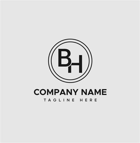 Premium Vector Bh Letter Logo Template Design