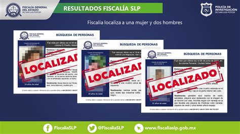 FiscalÍa De Slp Localiza A Una Mujer Y A Dos Hombres Quienes Contaban