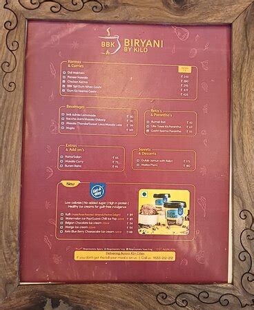 Biryani By Kilo Sector Gurgaon Menu Prix Restaurant Avis