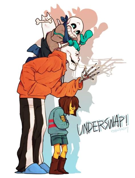 Undertale Au Underswap Sans Papyrus And Frisk Undertale Pinterest