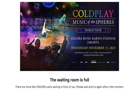 Viral War Tiket Konser Coldplay Jakarta Di Twitter Cat 6 Jadi Rebutan