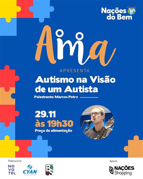 Em parceria a AMAREC Nações Shopping recebe palestra Autismo na