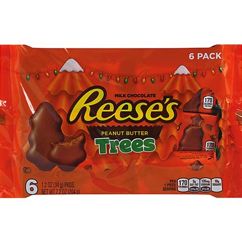 Reese's Peanut Butter Trees, Milk Chocolate, 6 Pack 6 Ea | Packaged ...