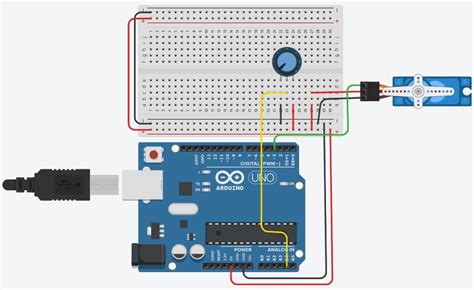 Potentiometer servo motor arduino - feedbacksilope