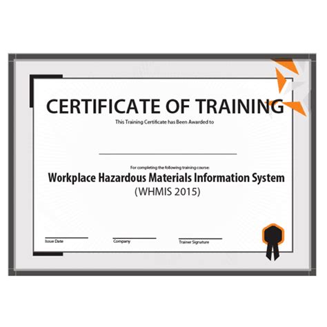 Whmis Certificate Template