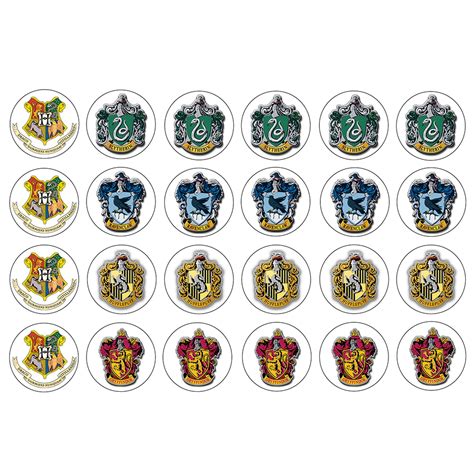 Harry Potter Crests Gryffindor Hufflepuff Emblem Ravenclaw Slytherin