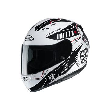 Casque CS 15 TAREX MC10 HJC Blanc MOTO AXXE FR Casque intégral