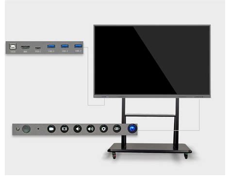 Ikinor Inch Points Touch Smart Whiteboard Dual System Conference