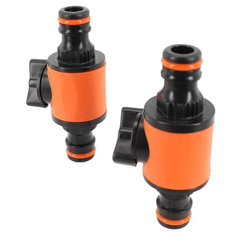 2pc Hose Pipe Tap Shut Off Valve Fitting Connector Garden Garden Quick