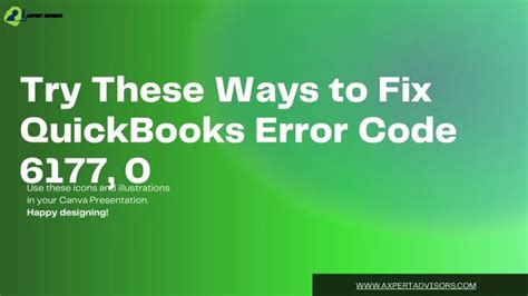 Ppt Try These Ways To Fix Quickbooks Error Code Powerpoint