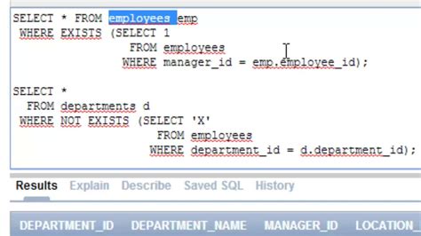 Como Usar O Operador Exists Sql Oracle Youtube