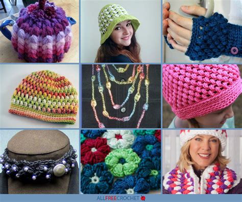 27+ Puff Stitch Crochet Patterns | AllFreeCrochet.com